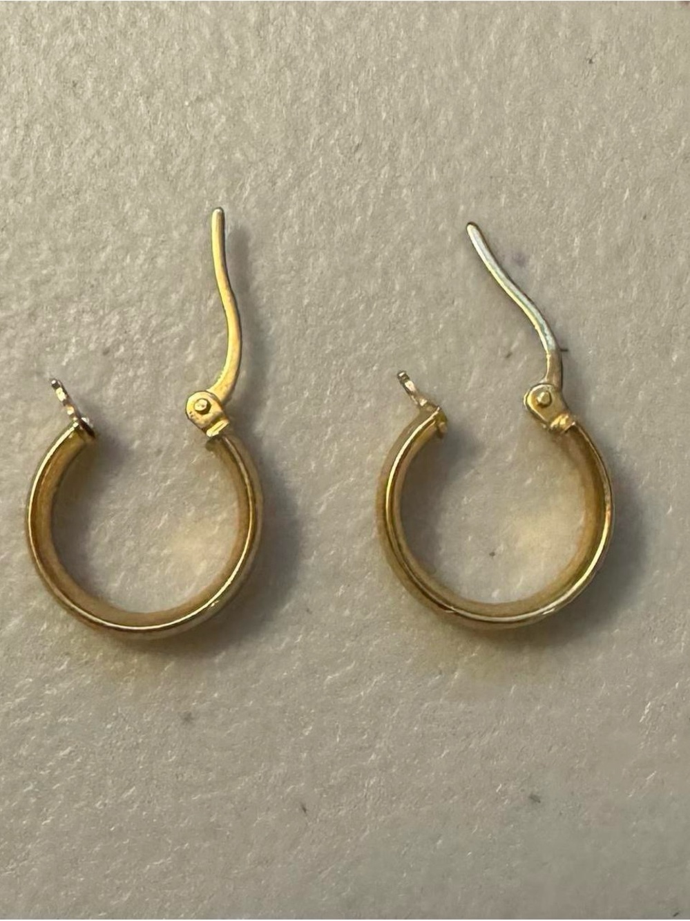 ROEN NYC 18k solid gold mini hoops earrings